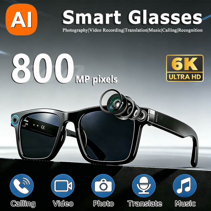 Smart Glasses Ar - 6K HD AI Camera Glasses 800MP