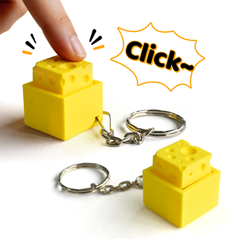 3D Printed Cheesy Key Fidget C - Electronics Latest Gadgets recension och pris