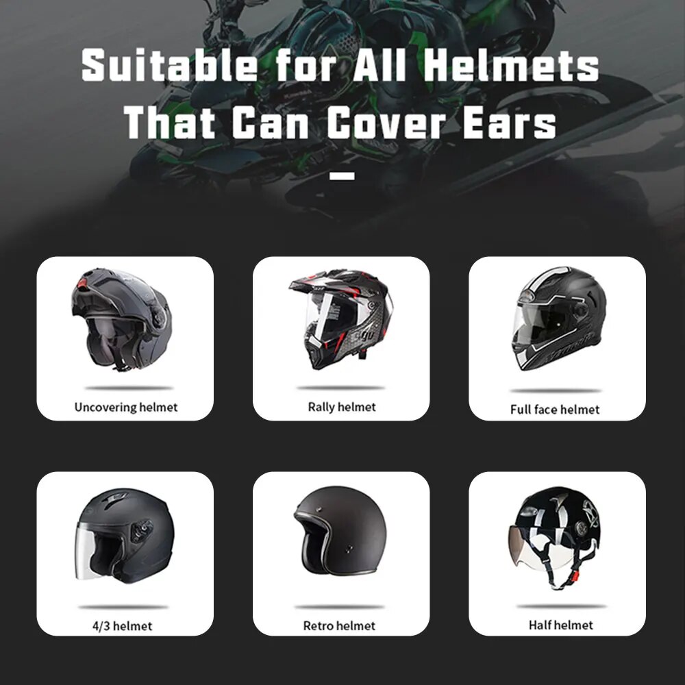 Kihous Single Ear Motorcycle H - Bluetooth Speaker Waterproof recension och pris