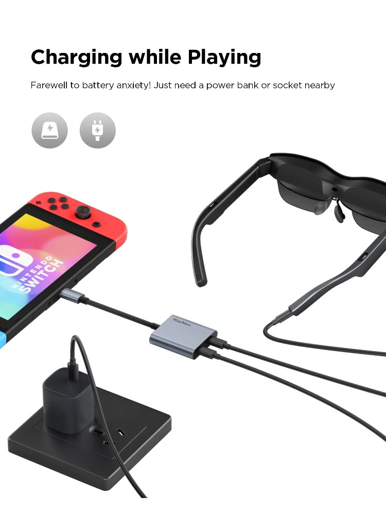 RAYNEO USB-C Adapters PD Fast  - Smart Glasses Ar recension och pris