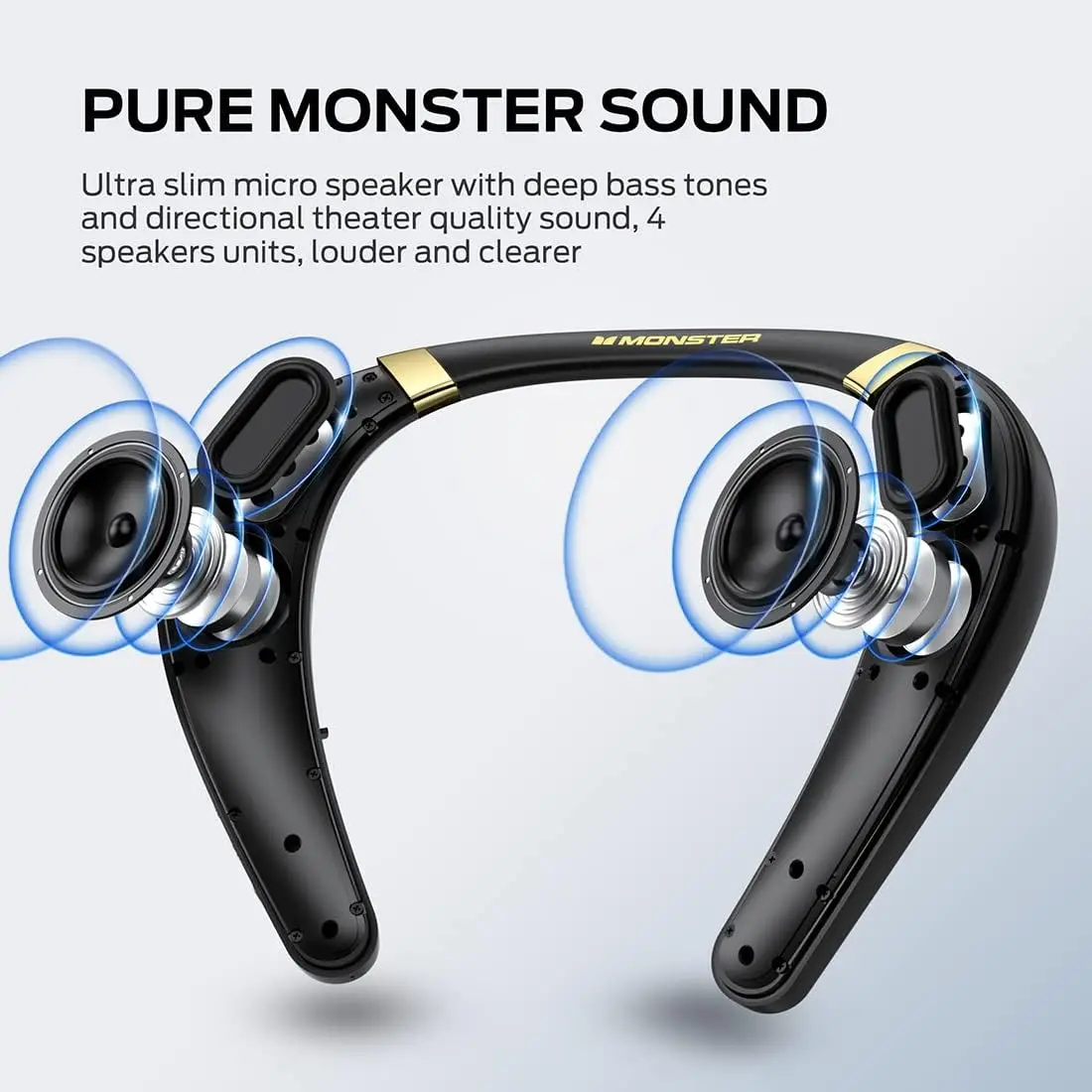 New Monster Boomerang Neck Ban - Bluetooth Speaker Waterproof recension och pris