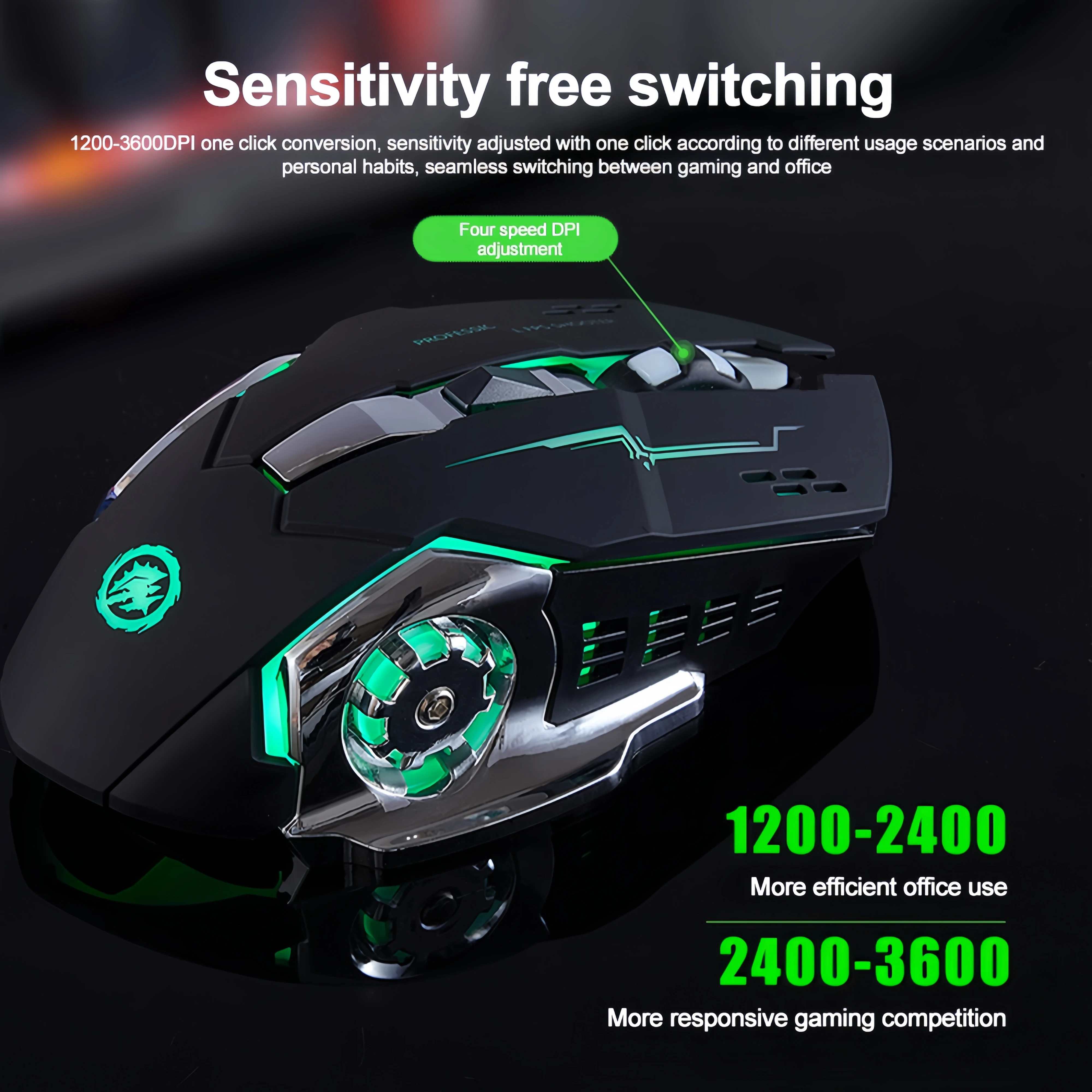Bluetooth 5.2 Mouse RGB Gaming - Auto Mouse Mover recension och pris